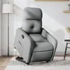 Image de vidaXL Fauteuil de relaxation inclinable tissu gris clair