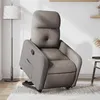 Image de vidaXL Fauteuil de relaxation inclinable tissu taupe