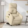 Image de vidaXL Fauteuil de massage, relaxation tissu crème