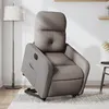 Image de vidaXL stoel électrique réglable tissu taupe