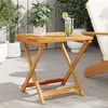Image de Table pliable de jardin 50x50x50 cm bois d acacia solide