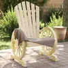 Image de vidaXL Lot de 4 Chaises de Jardin, Sièges de Terrasse, Chaises de Balcon, Meubles de Patio Jardinage Extérieur, Adirondack 3207117