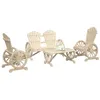 Image de Vert vidaxl 4 pieces salon de jardin bois massif 119.0 x 63.5 x 40
