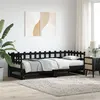 Image de vidaXL Lit coulissant Noir 2x(80x200) cm Bois de pin massif 840387