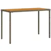 Image de Table de jardin vidaXL avec dessus en bois d'acacia gris 115x54x74 cm