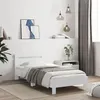 Image de Cadre de lit sans matelas avec tête de lit blanc 100x200 cm
