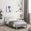 Image de vidaXL Cadre de Lit avec Tête de Lit, Lit Simple avec Sommier à Lattes, Lit Adulte, Meuble de Chambre, Gris Béton 100x200 cm 838529