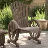 Image de vidaXL Chaise de Jardin AdiRondack, Fauteuil avec Dossier, Siège avec Accoudoirs, Meuble de Terrasse Patio Extérieur, Bois 365090