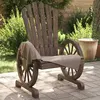 Image de vidaXL Lot de 2 Chaises de Jardin AdiRondack, Fauteuils avec Dossier, Sièges avec Accoudoirs Terrasse Patio Extérieur, Bois 365092