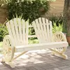 Image de vidaXL Chaise de Jardin AdiRondack 2 Places, Fauteuil avec Dossier, Siège avec Accoudoirs Terrasse Patio Extérieur, Bois de 365095