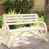 Image de vidaXL Banc de Jardin 2 Places, Fauteuil avec Dossier, Siège avec Accoudoirs, Meuble de Terrasse Patio Extérieur, Bois de 365103