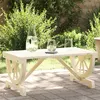 Image de vidaXL Table Basse de Jardin, Table d'Appoint Rectangulaire, Meuble de Patio Balcon Terrasse Arrière-cour Extérieur, Bois de 365107
