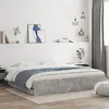 Image de vidaXL Bedframe met lades bewerkt hout betongrijs 200x200 cm3207248