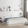 Image de Cadre de lit avec tiroirs sans matelas blanc 160x200 cm