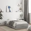 Image de vidaXL Cadre de Lit et Tiroirs, Lit Simple avec Sommier à Lattes, Lit Adulte, Meuble de Chambre, Moderne, Sonoma Gris 90x200 3207299