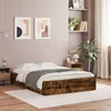 Image de vidaXL Bedframe met lades bewerkt hout gerookt eikenkleurig 135x190 cm3207312