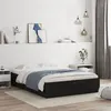 Image de Cadre de lit avec tiroirs sans matelas noir 120x190 cm