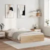 Image de vidaXL Bedframe met lades bewerkt hout sonoma eikenkleurig 120x190 cm3207317
