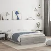 Image de Cadre de lit avec tiroirs sans matelas sonoma gris 120x190 cm