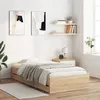 Image de vidaXL Cadre de Lit et Tiroirs, Lit Simple avec Sommier à Lattes, Lit Adulte, Meuble de Chambre, Moderne, Chêne Sonoma 3207324