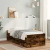 Image de vidaXL Bedframe met lades gerookt eikenkleurig 100x200 cm3207340