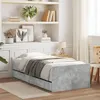 Image de vidaXL Bedframe met lades betongrijs 100x200 cm3207367