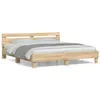 Image de Cadre de lit sans matelas chêne sonoma 160x200 cm