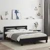 Image de Cadre de lit sans matelas noir 140x190 cm