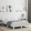 Image de Cadre de lit sans matelas blanc 120x190 cm