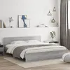 Image de vidaXL Cadre de lit avec tête de lit sonoma gris 180x200 cm 3207467