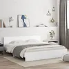 Image de vidaXL Bedframe met hoofdeinde wit 160x200 cm3207469