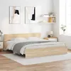 Image de Cadre de lit sans matelas chêne sonoma 160x200 cm
