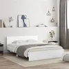 Image de vidaXL Bedframe met hoofdeinde wit 140x200 cm3207483