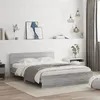Image de vidaXL Bedframe met hoofdeinde grijs sonoma eikenkleurig 140x200 cm3207488