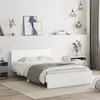 Image de Cadre de lit sans matelas blanc 120x190 cm