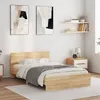 Image de Cadre de lit sans matelas chêne sonoma 120x190 cm