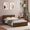 Image de vidaXL Bedframe met hoofdeinde bruin eikenkleur 120x190 cm3207517