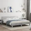 Image de vidaXL Cadre de Lit avec Tête de Lit et LED, Lit Double avec Sommier à Lattes, Lit Adulte de Chambre, Gris Béton 200x200 cm 3207521