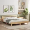 Image de Cadre de lit avec LED sans matelas chêne sonoma 180x200 cm