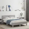 Image de Cadre de lit avec LED sans matelas sonoma gris 120x190 cm