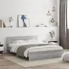 Image de vidaXL Bedframe met hoofdeinde en LED-licht grijs sonoma 160x200 cm3207600