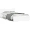 Image de vidaXL Bedframe met hoofdeinde en LED wit 135x190 cm3207630