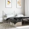 Image de vidaXL Hoofdbord 193 cm metaal wit374425