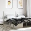 Image de vidaXL Hoofdbord 200 cm metaal wit374426