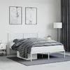 Image de vidaXL Bedframe met hoofdbord metaal wit 140x190 cm374486