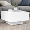 Image de Table basse blanc 55x55x31 cm bois d ingénierie