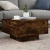 Image de vidaXL Table basse chêne fumé 55x55x31 cm bois d'ingénierie 836571