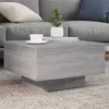 Image de Table basse sonoma gris 55x55x31 cm bois d ingénierie