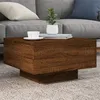 Image de vidaXL Table Basse avec Lumières LED, Table d'Appoint, Bout de Canapé, Meuble de Salon Salle de Séjour, Moderne, Chêne 836580