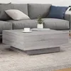Image de vidaXL Table basse sonoma gris 80x80x31 cm bois d'ingénierie 836586